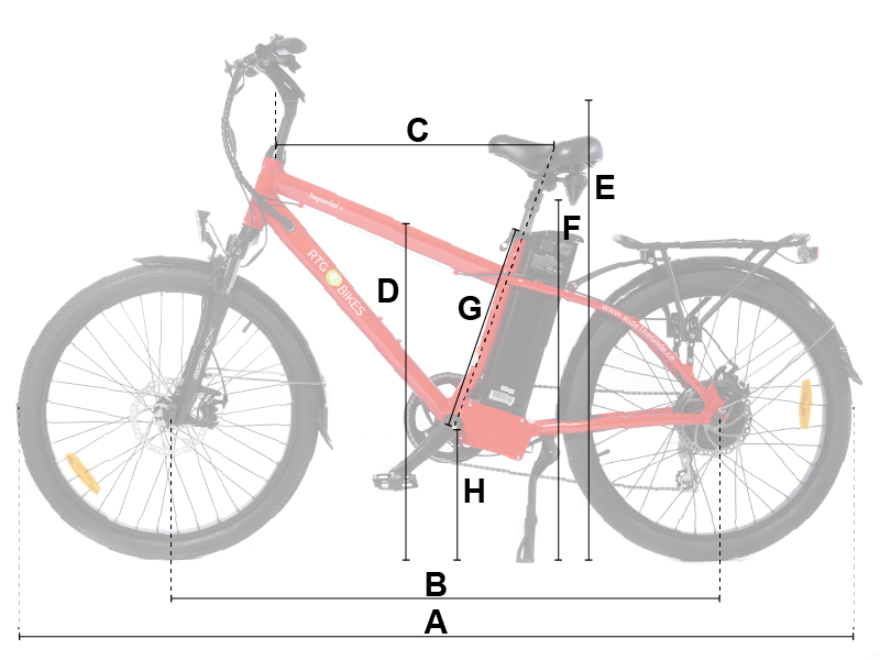 RTG Imperial commuter electric bike geometry