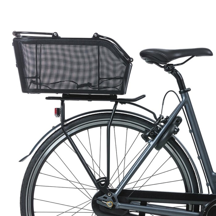 Basil Cento Tech MIK rear basket with handles and rear light