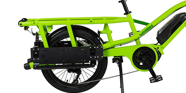 Yuba Fast Rack compact electric cargo bike Dual Rack System (DRS) available at Ride The Glide in Victoria BC
