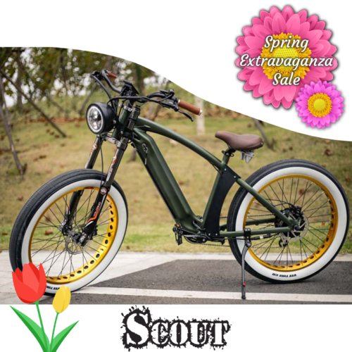 RTG Scout retro fat tire e-bike, by Ride the Glide RTG E-Bikes, Victoria BC Spring Extravaganza Sale