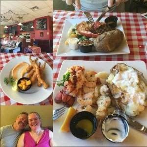 Delicious dinner at Ailoi Seafood Restaurant in Parksville