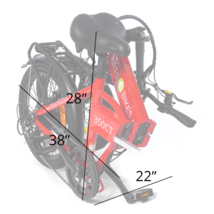 RTG 350 CT folded dimensions, Ride the Glide RTG E-Bikes