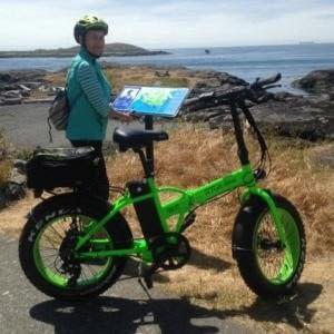 Rent before you buy electric bike Victoria BC, Ride the Glide customer photo