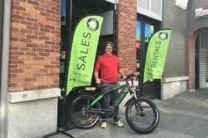 Happy new owner of a Ride the Glide electric bike