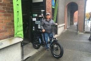 Happy customer with new e-bike