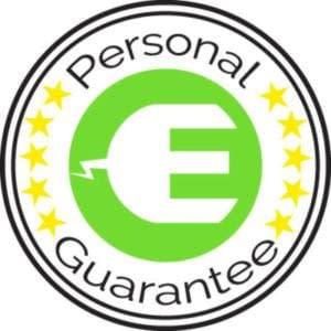 Our personal guarantee that your product has been inspected and tested before being sent out to you.