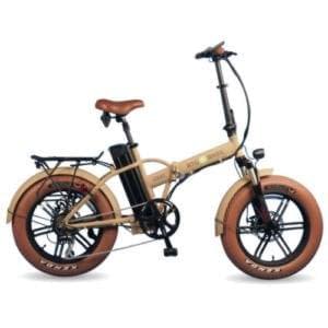 RTG 500XT folding electric fat bike, new 2019 model in sand, Ride the Glide