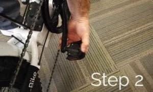 RTG 500 XT How to Fold Step 2 - fold in pedals