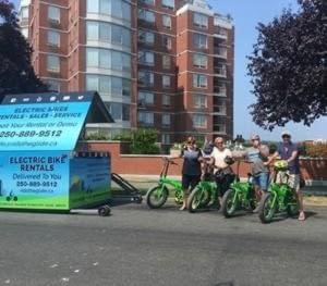 Electric bike rentals delivered to Laurel Point Inn Victoria BC by Ride the Glide