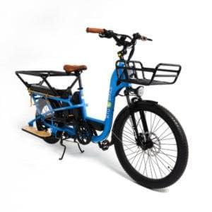 2020 Cargoroo electric cargo bike, dual battery all inclusive by Ride the Glide, chain cover