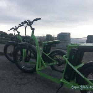 Super Glide super long range electric stand-up bike by Ride the Glide