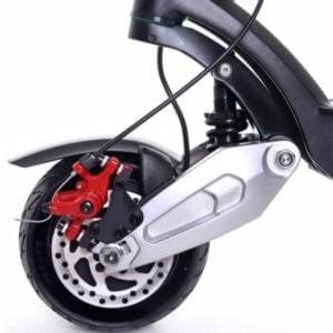 Zero 8X dual motor electric scooter front suspension. Ride the Glide Canada