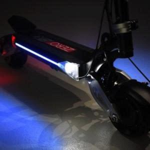 Zero 8X dual motor electric scooter, in deck lighting. Ride the Glide Canada