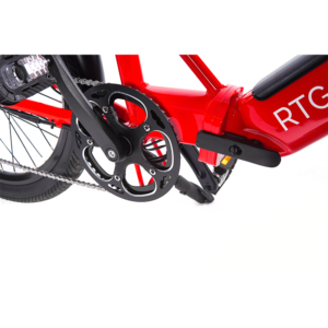 RTG Fox folding electric bike, folding hinge, Ride the Glide Victoria BC
