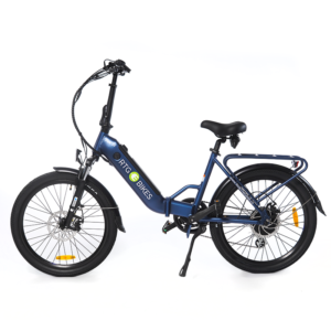 Ride The Glide Fox 24 folding electric bike in dark blue