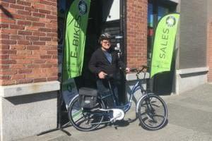 Happy customer with his new e-bike