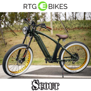 New RTG Scout retro fat tire e-bike, by Ride the Glide RTG E-Bikes, Victoria BC