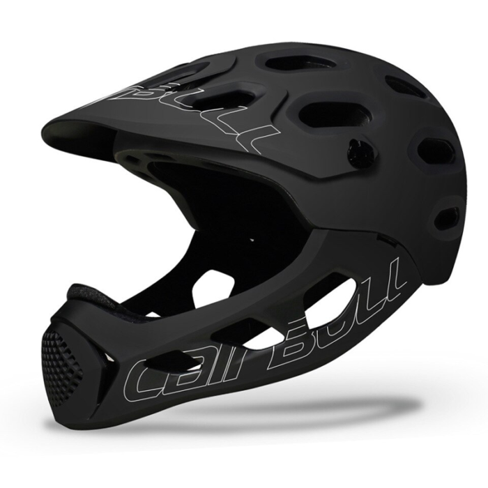 Cairbull full face mountain bike helmet with removeable jaw piece black