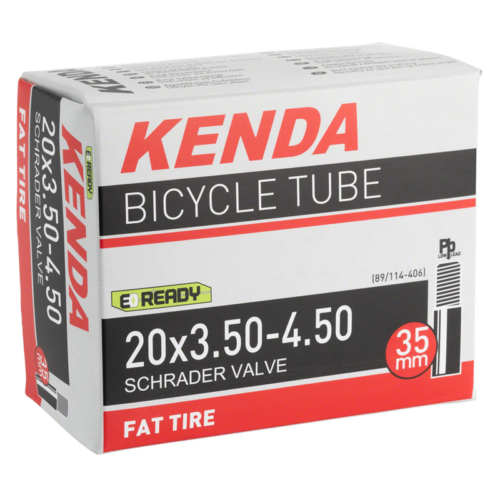 Kenda 20 x 3.5 - 4.5 for bikes with Schrader removable core valve