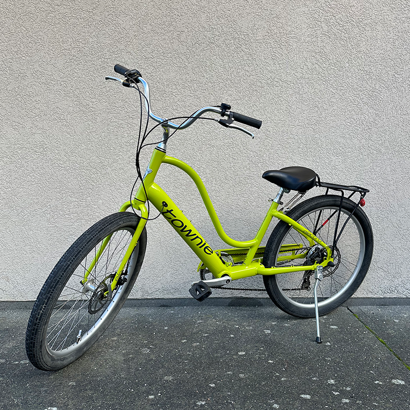 2022 Electra Townie Go 7D in Citrus Green on consignment at Ride The Glide in Victoria BC
