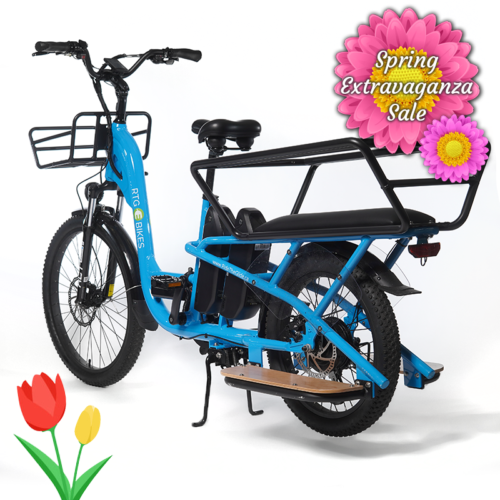 Cargoroo electric cargo bike, dual battery all inclusive by Ride the Glide, Spring Extravaganza Sale